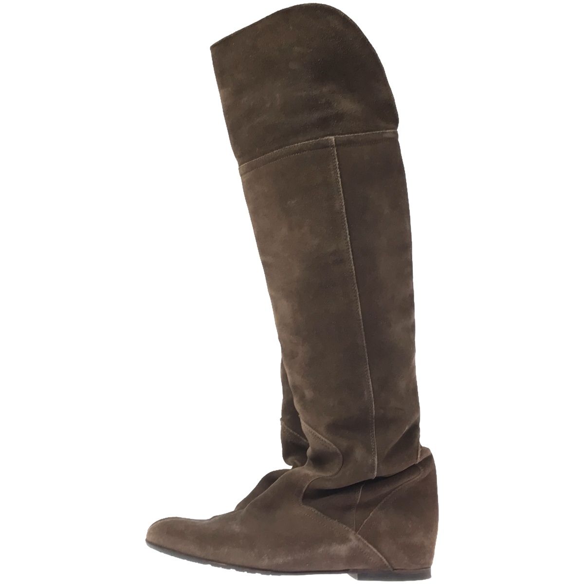 CORSO ROMA 9 コルソローマ 9 ロングスエードレザーブーツ ブラウン 38