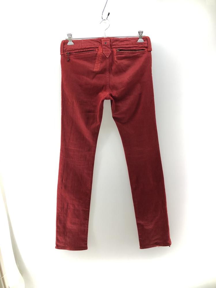 中古】NUMBER(N)INE 05ss ナイトクローラー期 ライダースパンツ 赤 