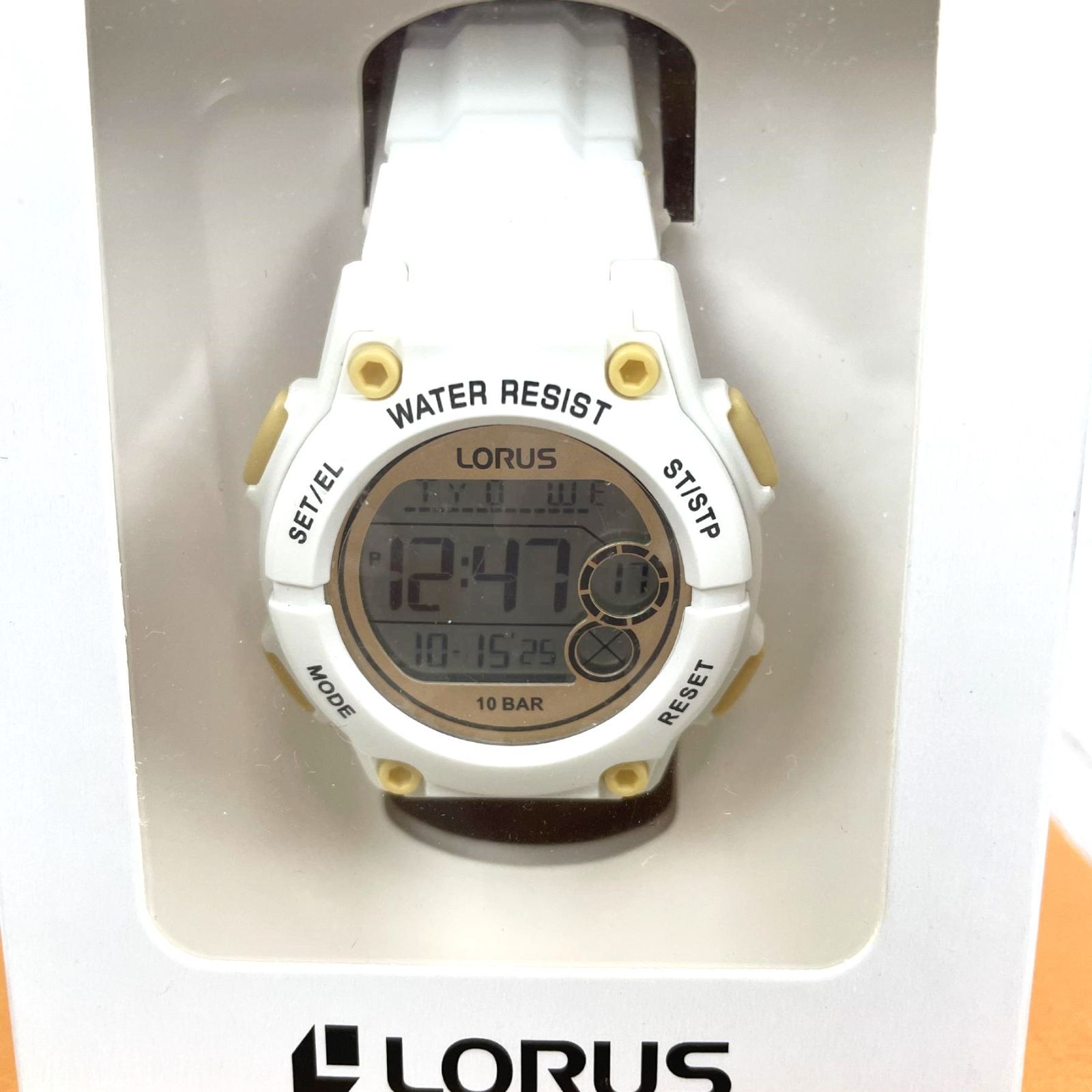 逆輸入セイコーLORUSクロノグラフ100m防水メンズ腕時計 新品 日本未