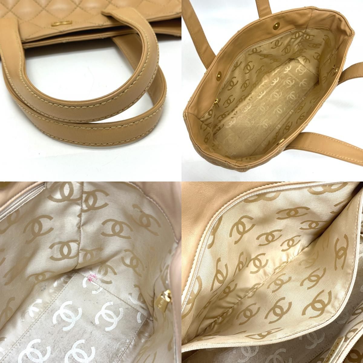 CHANEL シャネル トートバッグ ワイルドステッチ カーフスキン