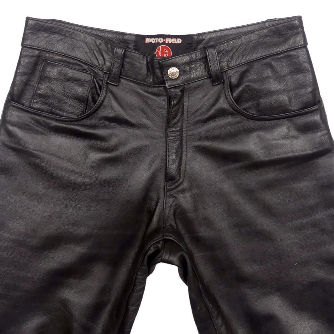 レザー パンツ 本革 モトフィールド XL 革パンツ ブーツカット JJ934