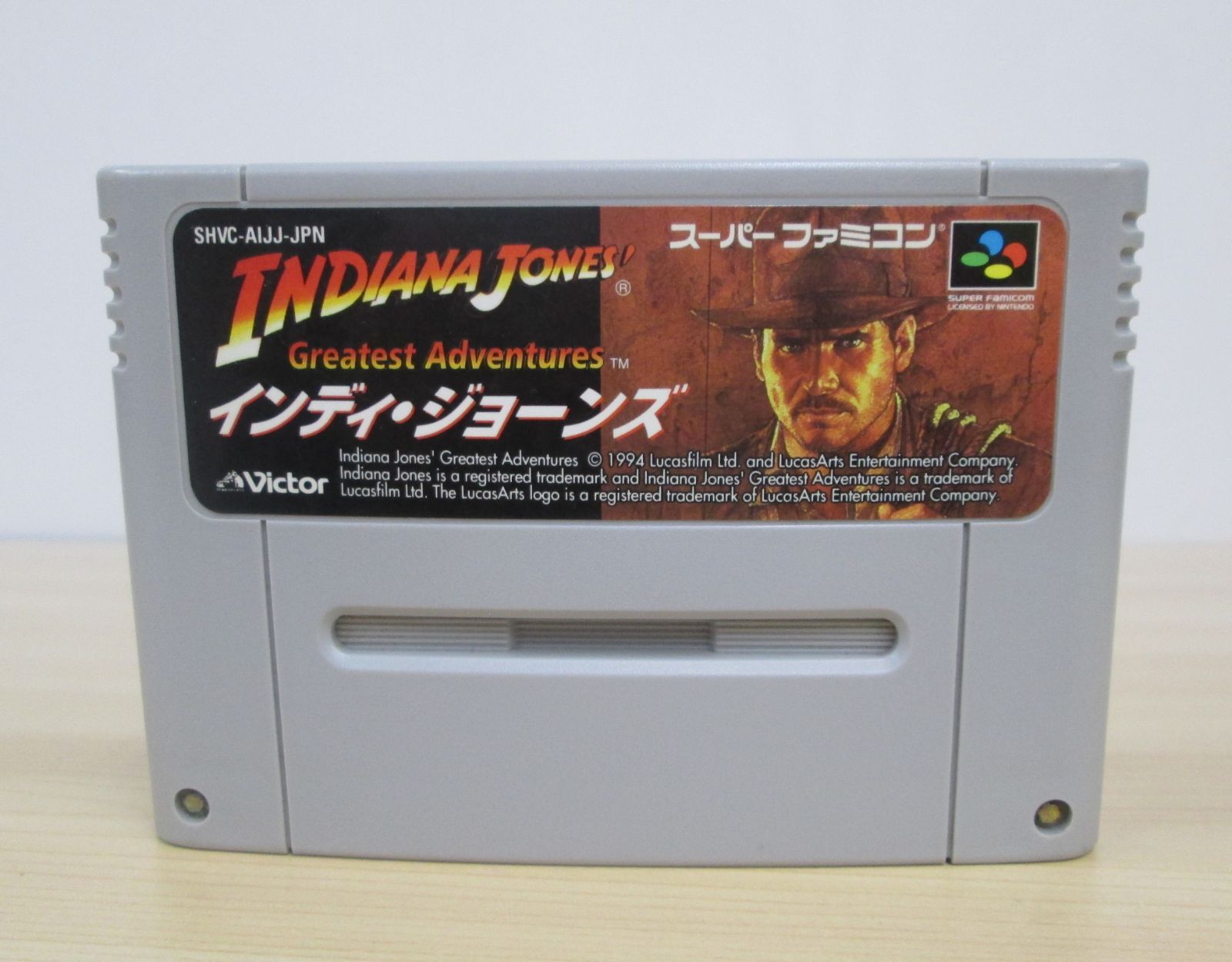 大清水25-11-0421 SFCソフト インディ ジョーンズ INDIANA JONES カセットのみ
