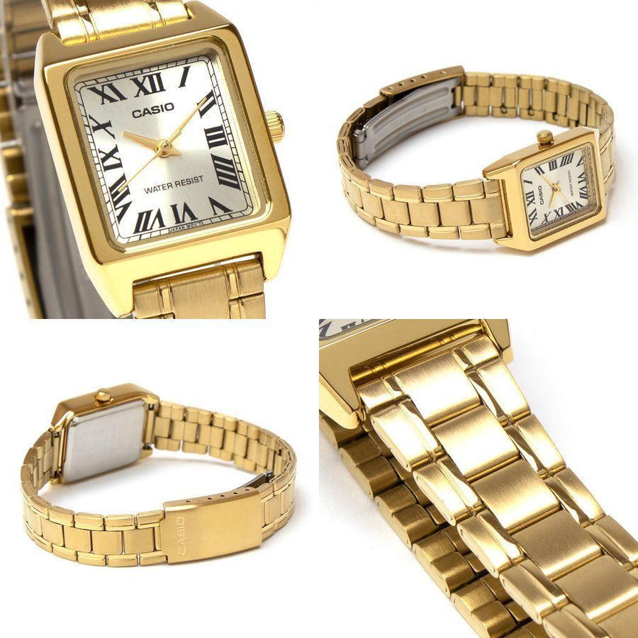 カシオ レディース 時計 スタンダード LTP-V007G-9B ゴールド ローマ