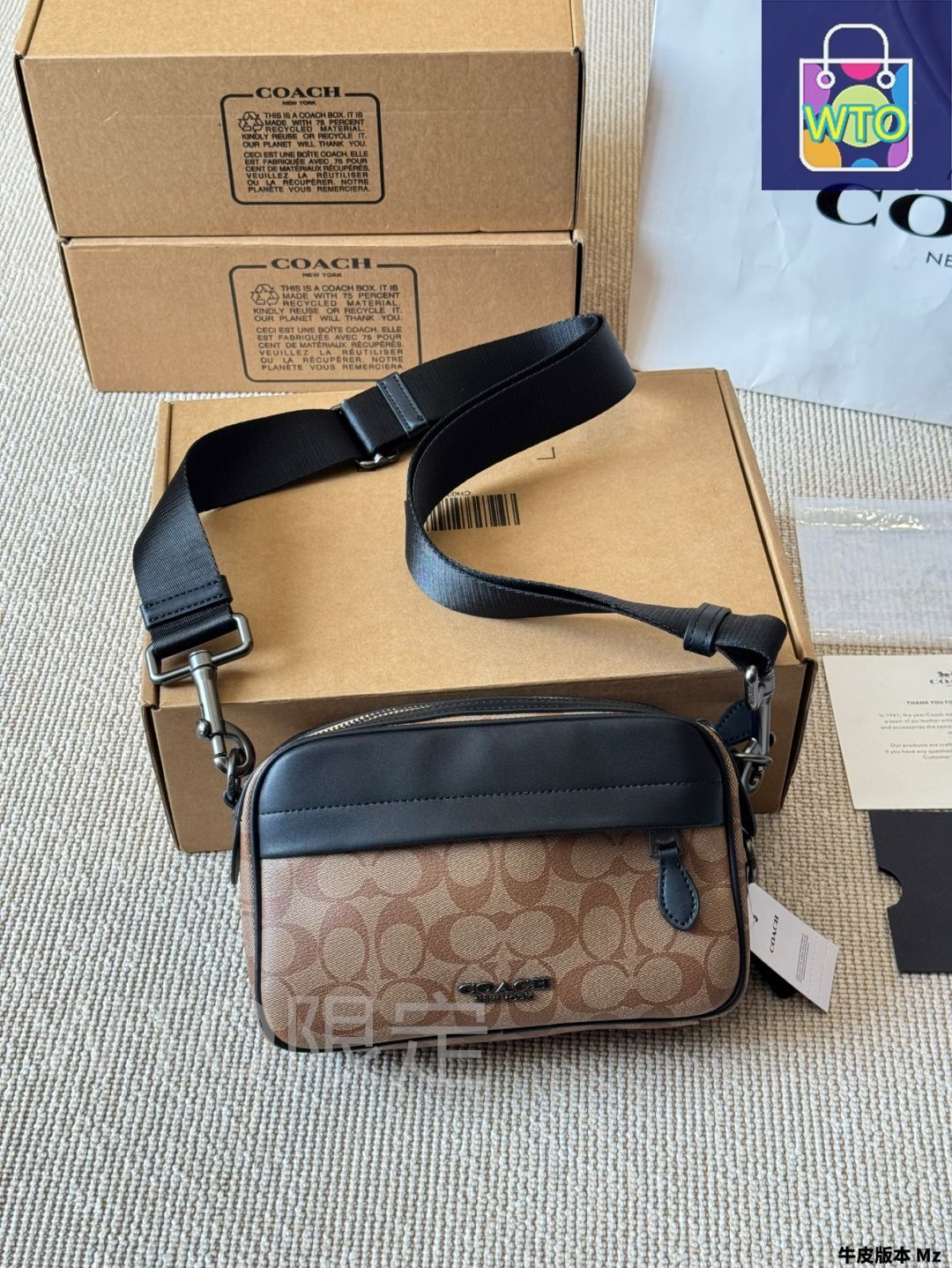 今日 Coach Track Men s Camera Bag - コーチ トラック メンズ カメラバッグ-WTO輸入2