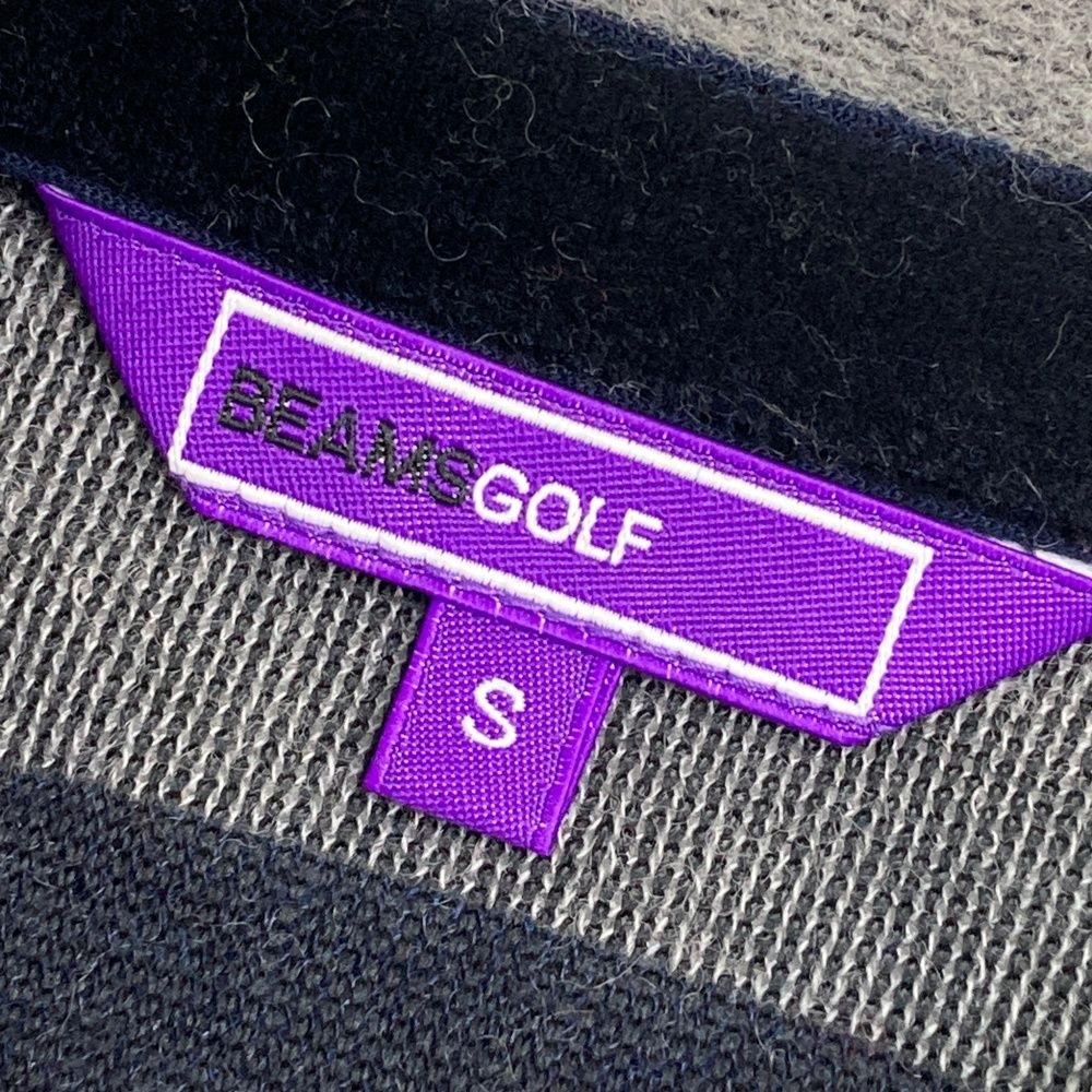 サイズ：S BEAMS GOLF ビームスゴルフ  ワンピース ボーダー柄 ブラック系 [240001127784] ゴルフウェア レディース ストスト サイズ：S BEAMS GOLF ビームスゴルフ ワンピース ボーダー柄