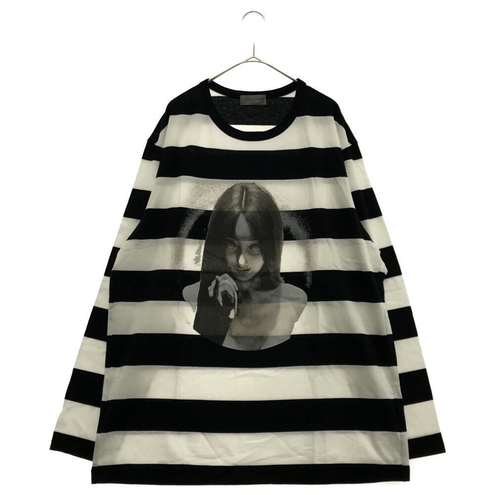 yohji yamamoto 内田すずめ 指切り カットソー Yohji Yamamoto】内田すずめコラボ プリントロングカットソー (Yohji