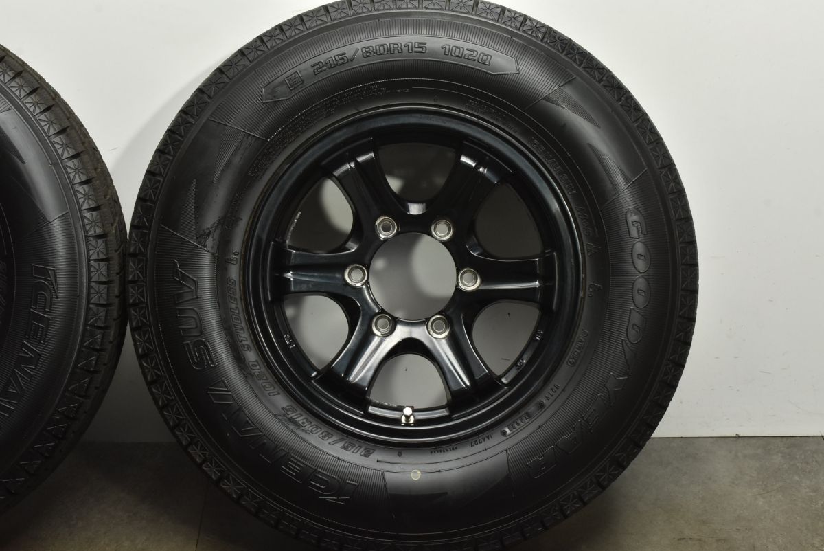 バリ溝 6本スポーク 15in 6J 33 PCD139.7 グッドイヤー アイスナビSUV 215 80R15 デリカスペースギア パジェロ 交換用 スタッドレス USTAUSTRALIA_COM_AU
