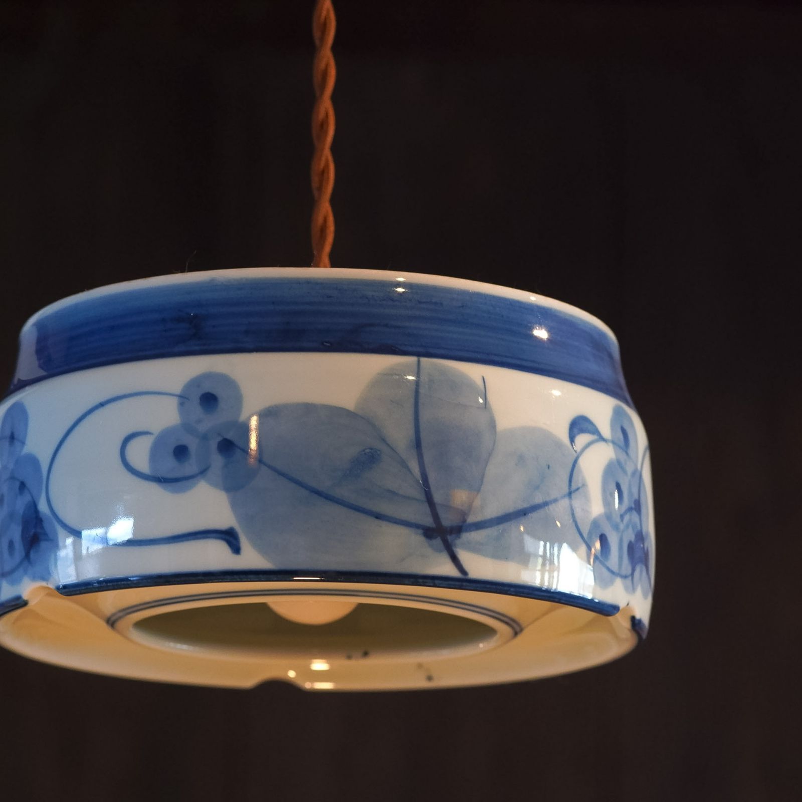 有田焼｜清陶苑｜葡萄｜染付｜ペンダントライト