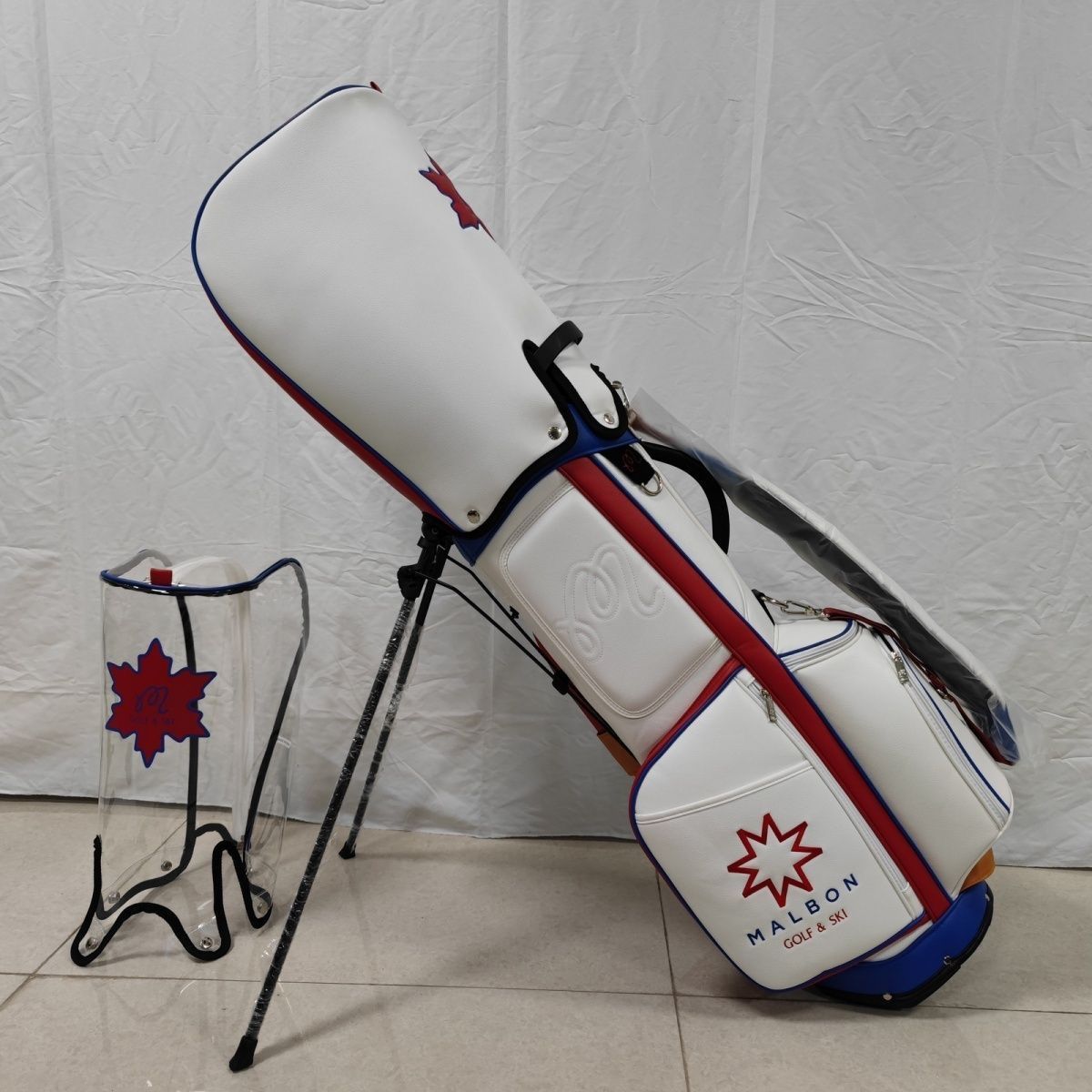 新品2025　 マルボンゴルフ   malbon  限定品 キャディバッグ