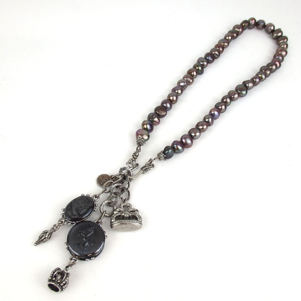 Robin Steele ロビンスティール ネックレス　ブラック　ヴィンテージ Robin Steele ロビンスティール ネックレス ブラック ヴィンテージ