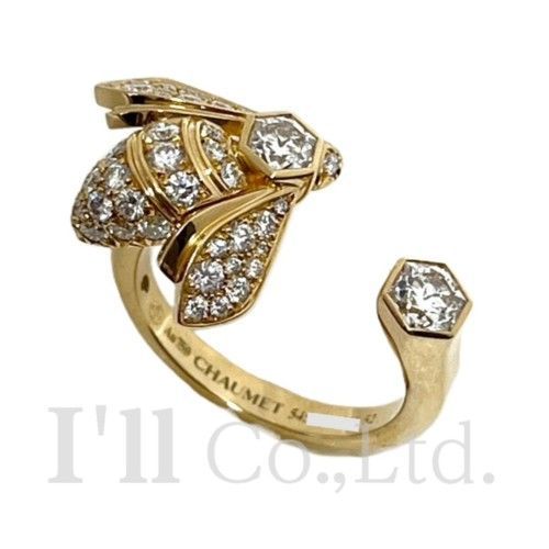CHAUMET ショーメ ビーマイラブ リング 085065 750YG ダイヤモンド 