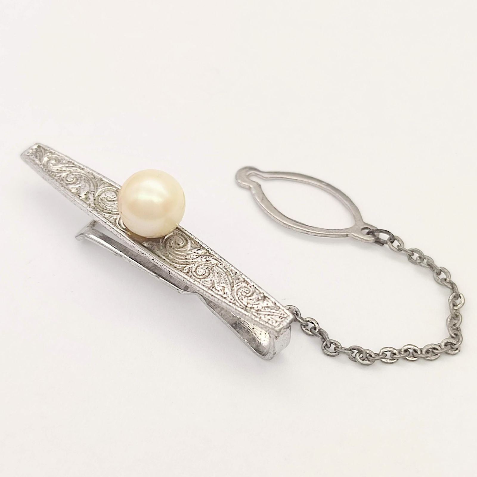 美品】パールデザインネクタイピン SILVER シルバー925 - メルカリ