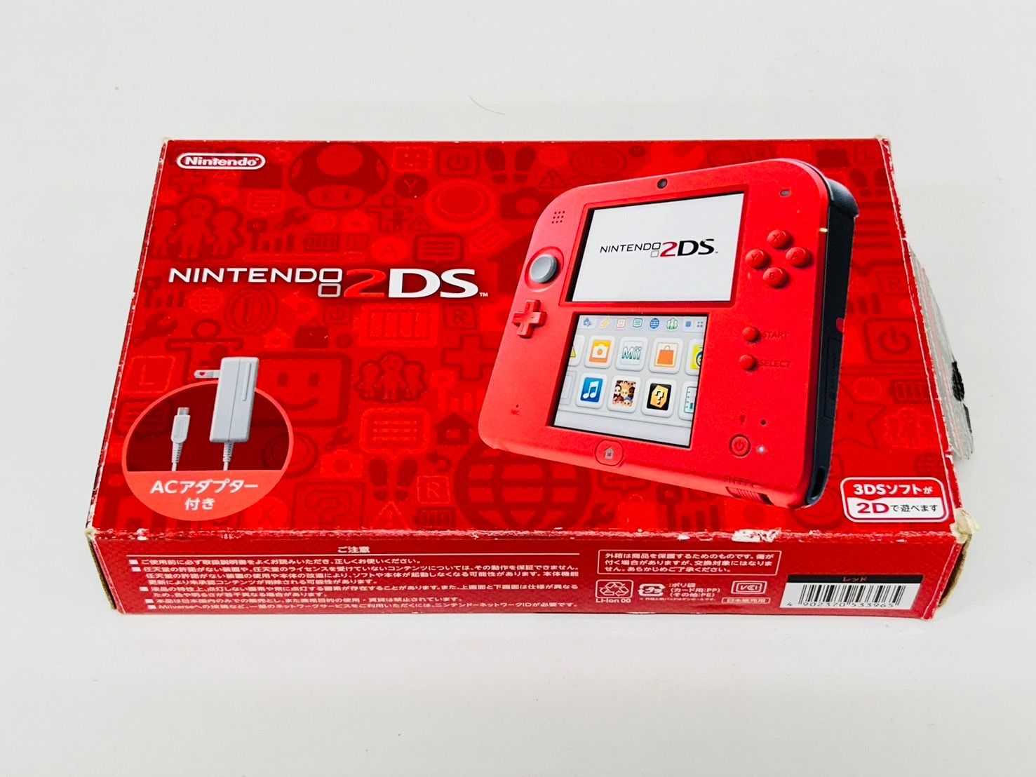 任天堂 NINTENDO 2DS レッド 動作確認済み Nintendo 2DS レッド/Red 本体 動作確認/初期化済み 箱付き