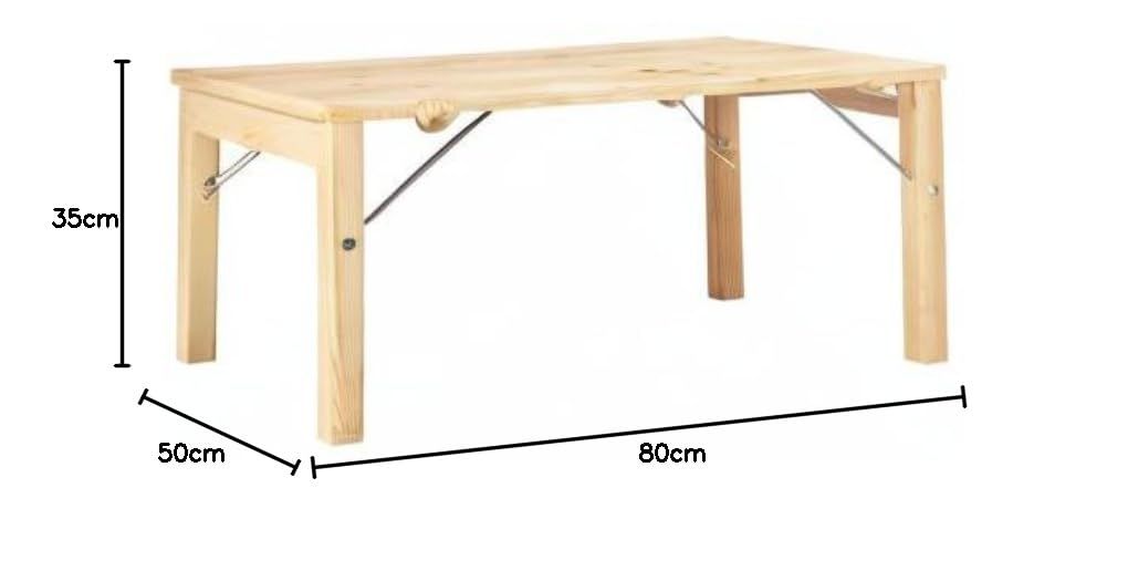 無印良品 パイン材テーブル・折りたたみ式 幅80×奥行50×高さ