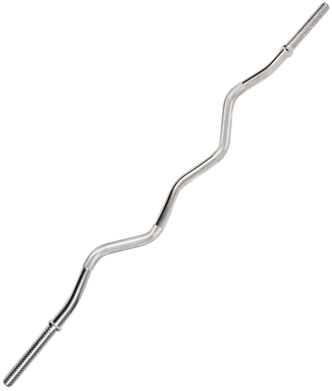 STEADY バーベルシャフト EZバー 120cm 筋トレ器具 EZバー 28mm 120cm カラー付き  | STEADY Ezバー イージーバー