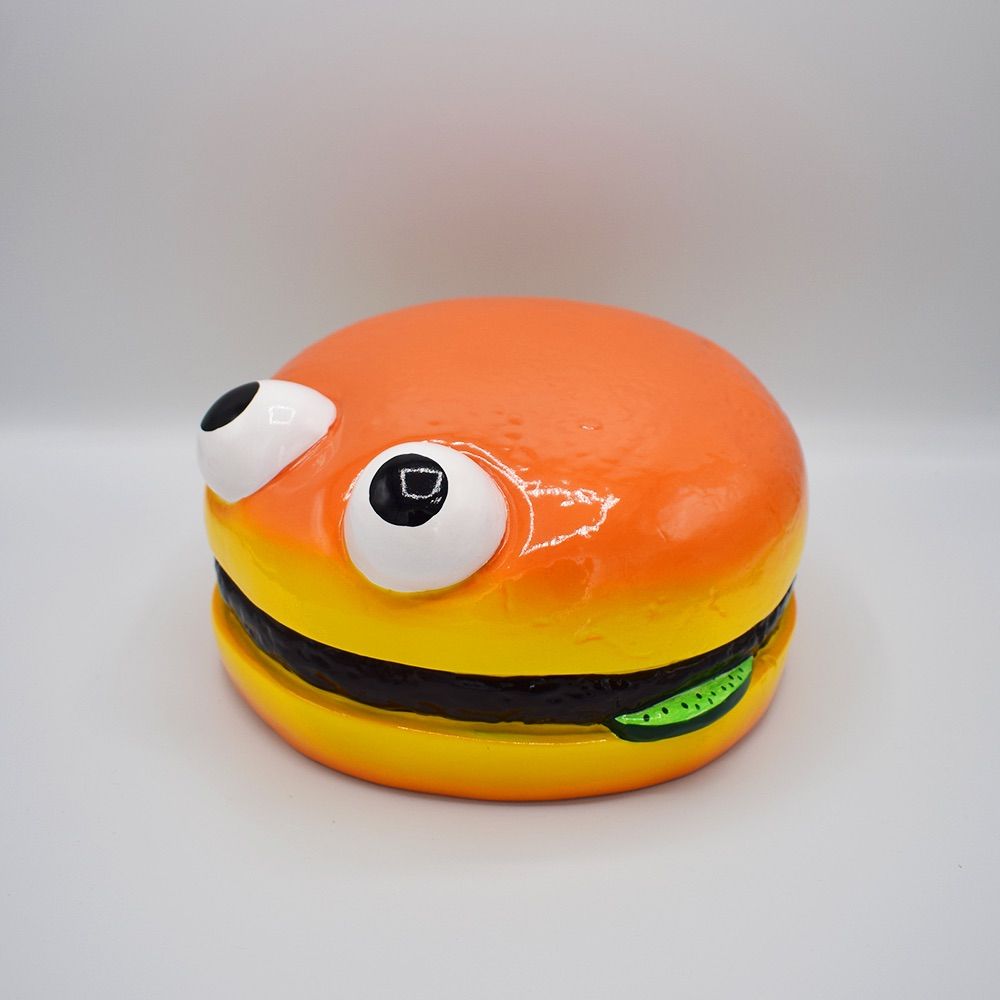 【本体＆専用スタンド】ハンバーガー パッチ スタチュー Hamburger Patch Statue キャラクター アドバタイジング アメリカン雑貨　マクドナルド