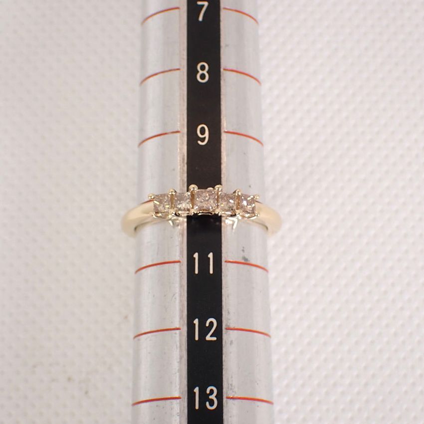 K18 ダイヤモンド/0.40ct リング 10号[g965-53］