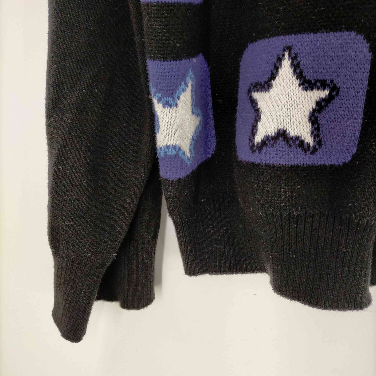ティーモダンストリートウエア TTT_MSW Star television zipup knit 