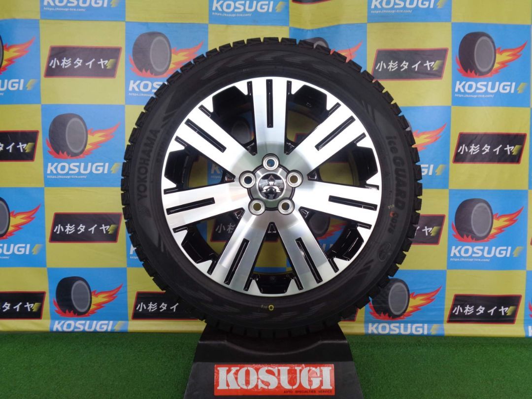 デリカD 5純正 スタッドレスセット 18インチ ヨコハマ アイスガードG075 225 55R18 神奈川県