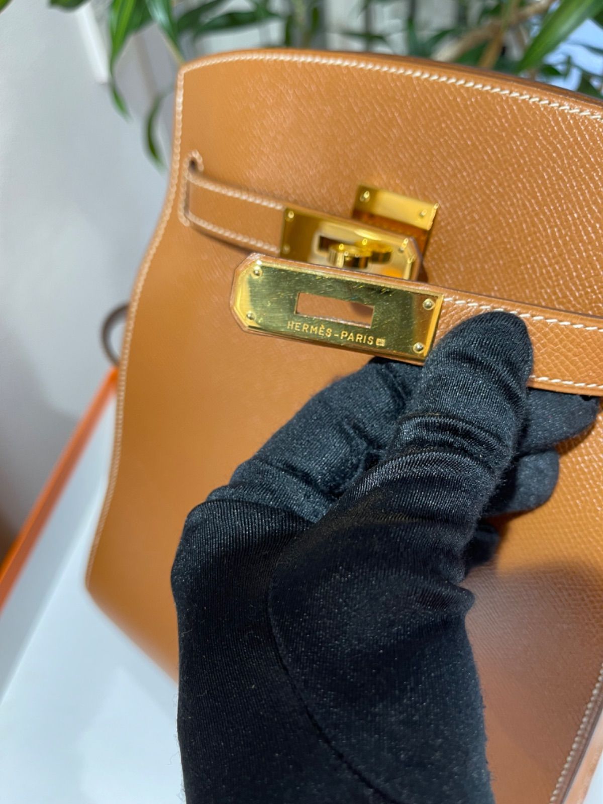 美品】HERMES エルメス ケリースポーツMM クシュベル ゴールド 