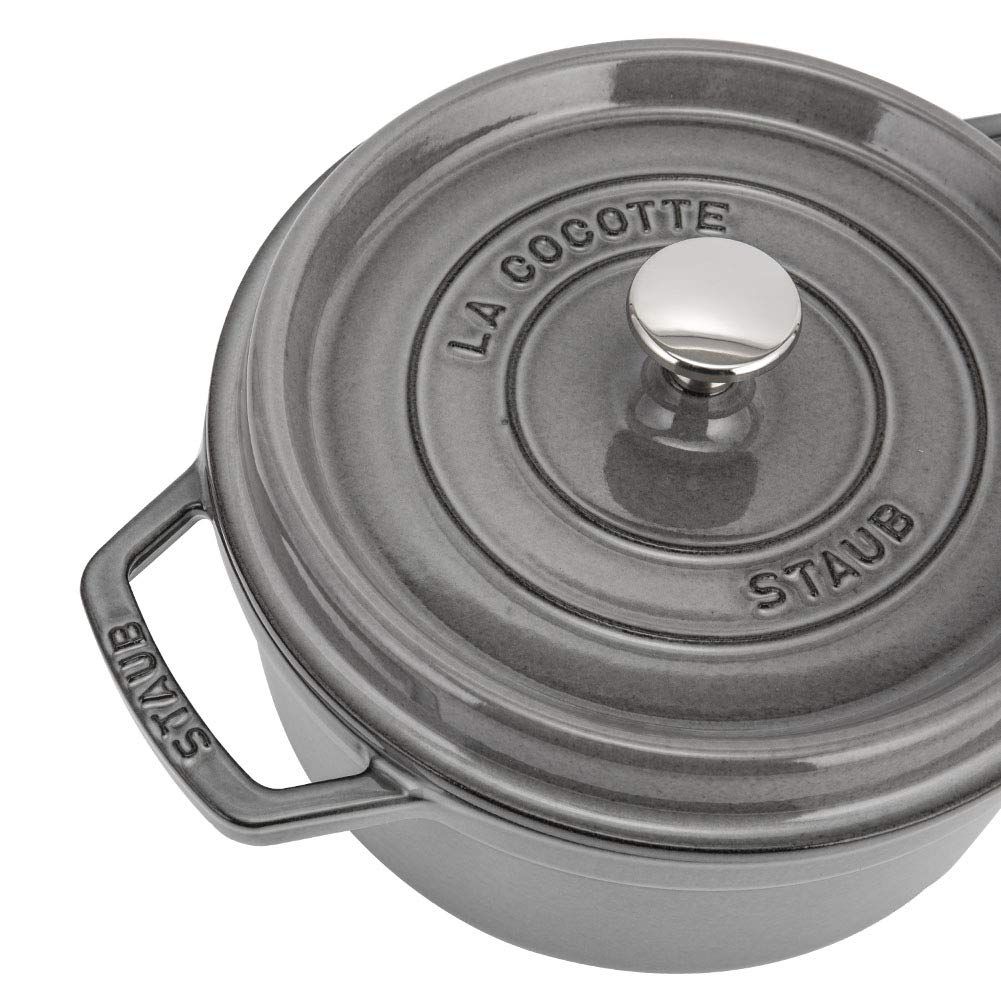 ストウブ ] Staub ピコ・ココット ラウンド 22cm グラファイトグレー ...