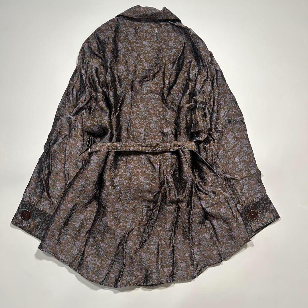 BELPER ベルパー ジャガード シャツ ジャケット ベルト リボン モード 総柄 WWW_OLIVIERBERNSTEIN_COM