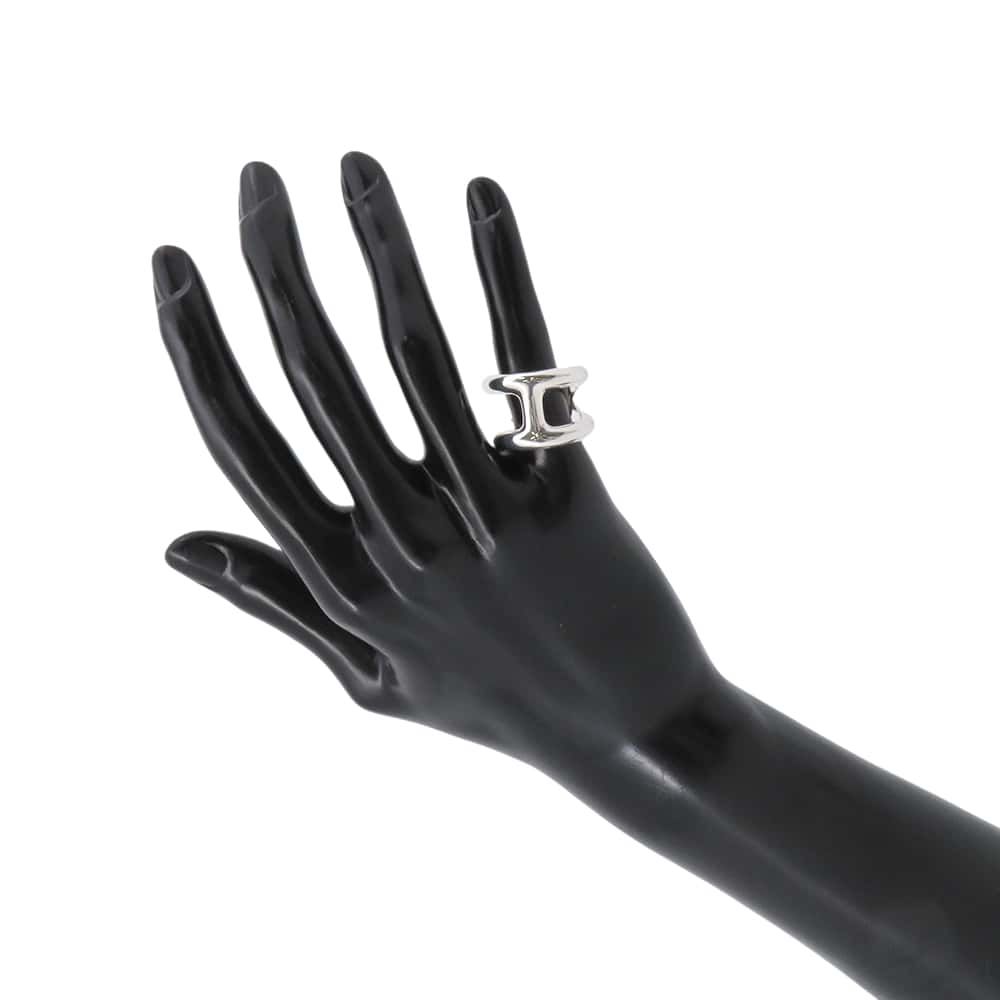 エルメス リング オスモズGM Osmose SV925シルバー リングサイズ50  