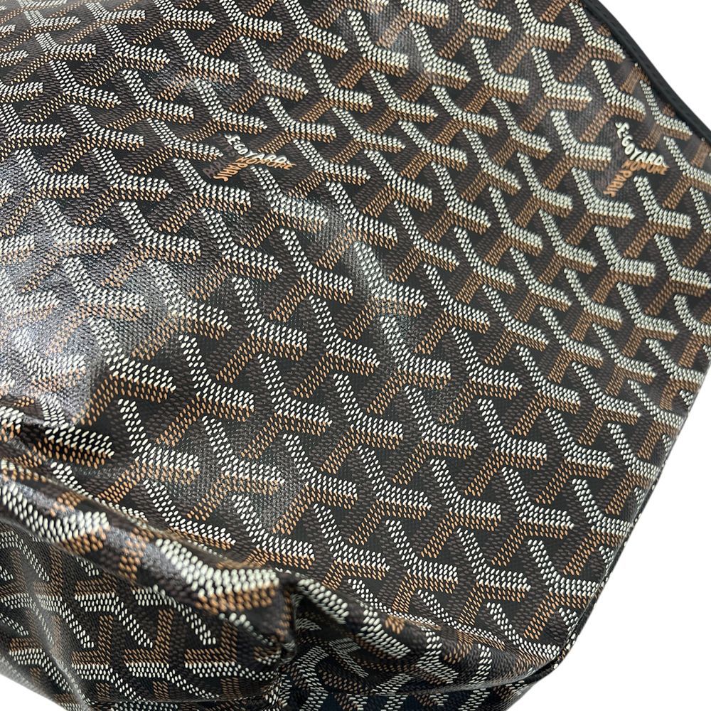 Goyard ブラック×ブラウン トートバッグ ポーチ付 ゴヤール サンルイPM GOYARD ゴヤール サンルイPM ポーチ付トートバッグ ノワール