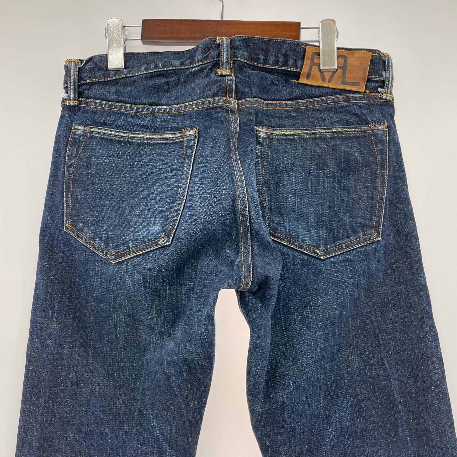 rrl デニムパンツ　32×32 RRL ダブルアールエルデニムパンツ size32×32/インディゴ - メルカリ