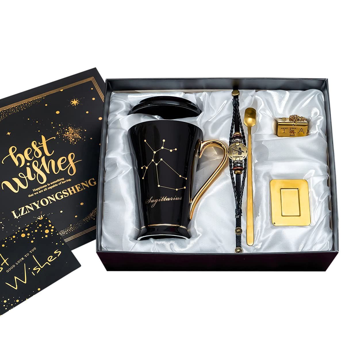 射手座コーヒーカップ プレゼント マグカップ おしゃれ 星座 陶器 母親父親 男性女性 彼女 妻 bankoo 姉 女友達 贈り物 夫婦 カップル 結婚記念日