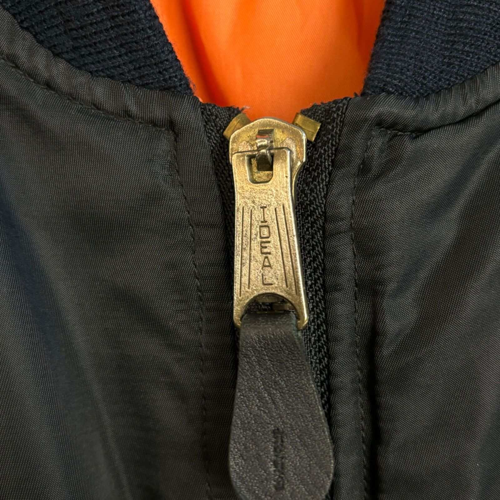 80s 90s Vintage IDEALジップ MA-1 フライトジャケット ブルゾン 古着