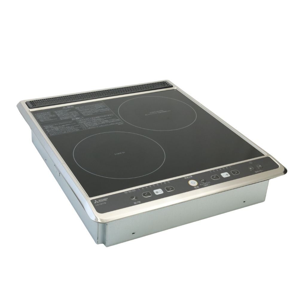 送料無料 ♥品 三菱 IHコンロ CS-H217B ビルトインタイプ ブラック 単相200V 製造年不明 家電 沖縄 離島 配送不可 併 C2D