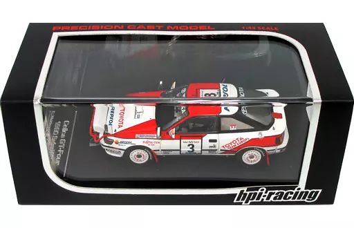 ミニカー 1|43 TOYOTA Celica GT-Four 1990 Safari 3 レッド×ホワイト 8087