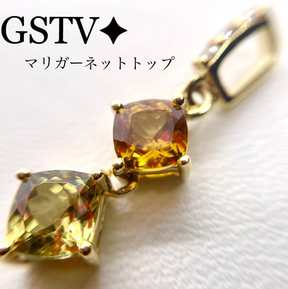 ソ付き◾️GSTV◇K18YG*マリガーネットネックレスチャーム - メルカリ