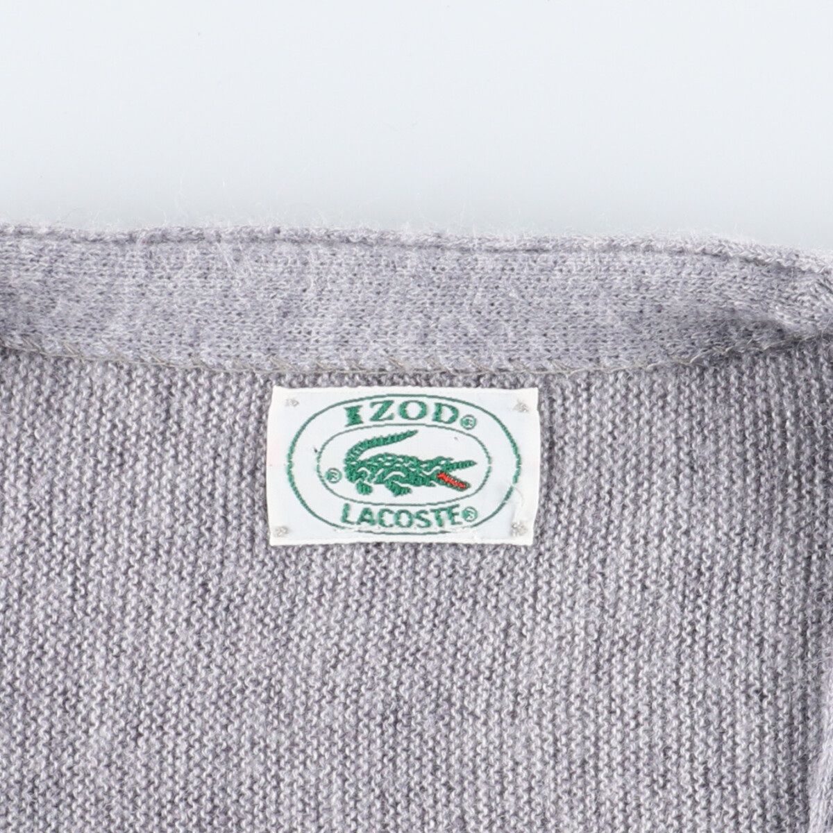 古着 80～90年代 ラコステ LACOSTE IZOD アクリルニットカーディガン