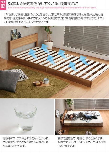 Seth すのこフロアベッド