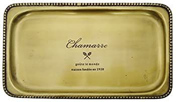 【中古】【非常に良い】PL アンティーク調 トレー CHAMARRE トレイ レクトM アイアン製 ゴールド 63026