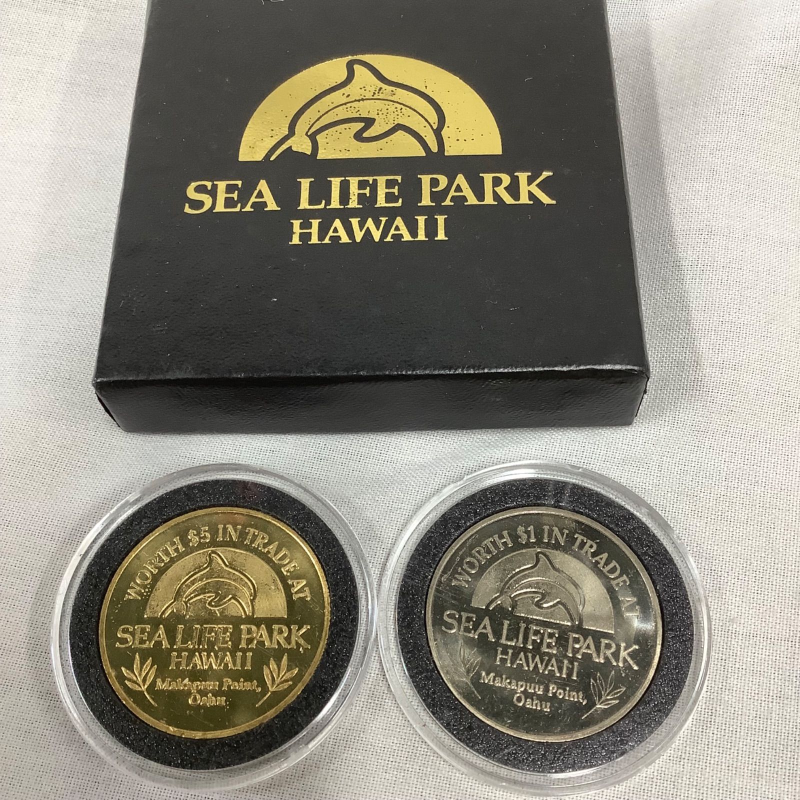 ハワイ シーライフパーク 記念コイン 2枚セット ゴールド シルバー