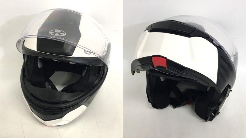 OGK KABUTO オージーケーカブト KAZAMI システムヘルメット 除菌消臭済 XLサイズ ホワイト オートバイ ツーリング ライディング バイカー バイク用品 TA3488