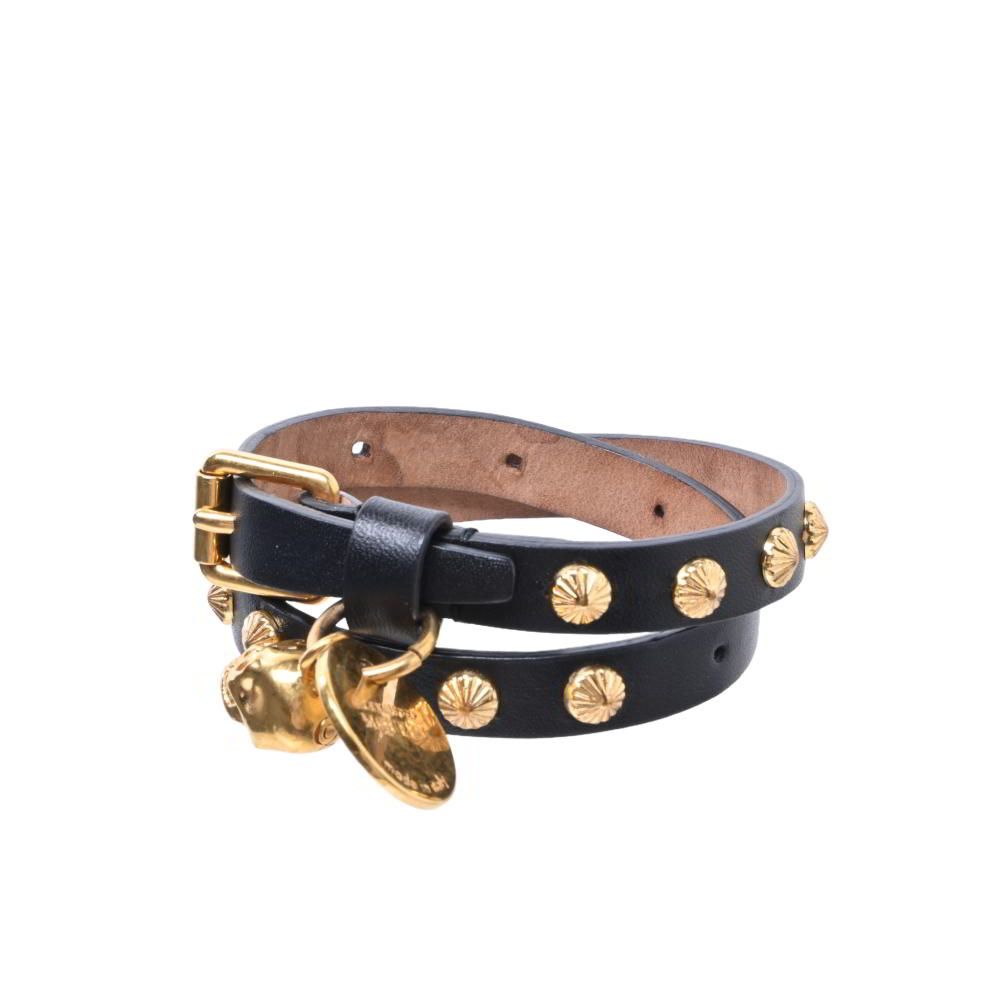 Alexander McQueen レザー ベルト ブレスレット