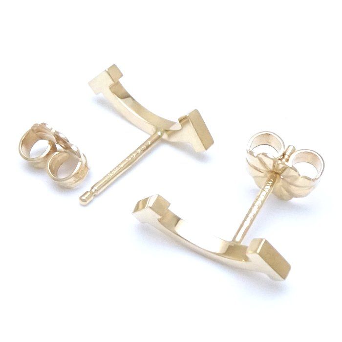 TIFFANY&Co. ティファニー Tスマイル ピアス K18YG イエローゴールド/293182【中古】【BJ】 - メルカリ