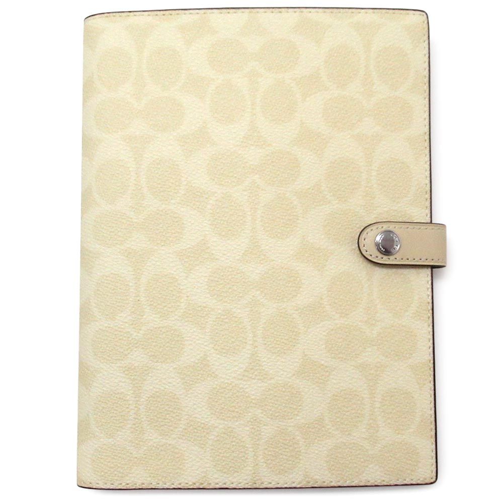 コーチ COACH アウトレット シグネチャー キャンバス ノート ノートブック ブックカバー セット ヘイ イエロー CZ 198 SVMN 0