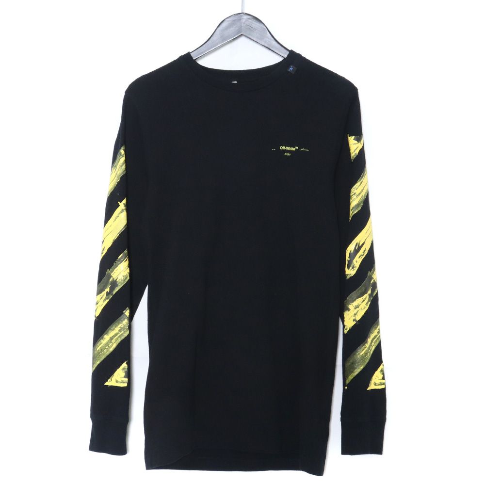 OFF-WHITE ロンT 黒 ブラック xs - Tシャツ