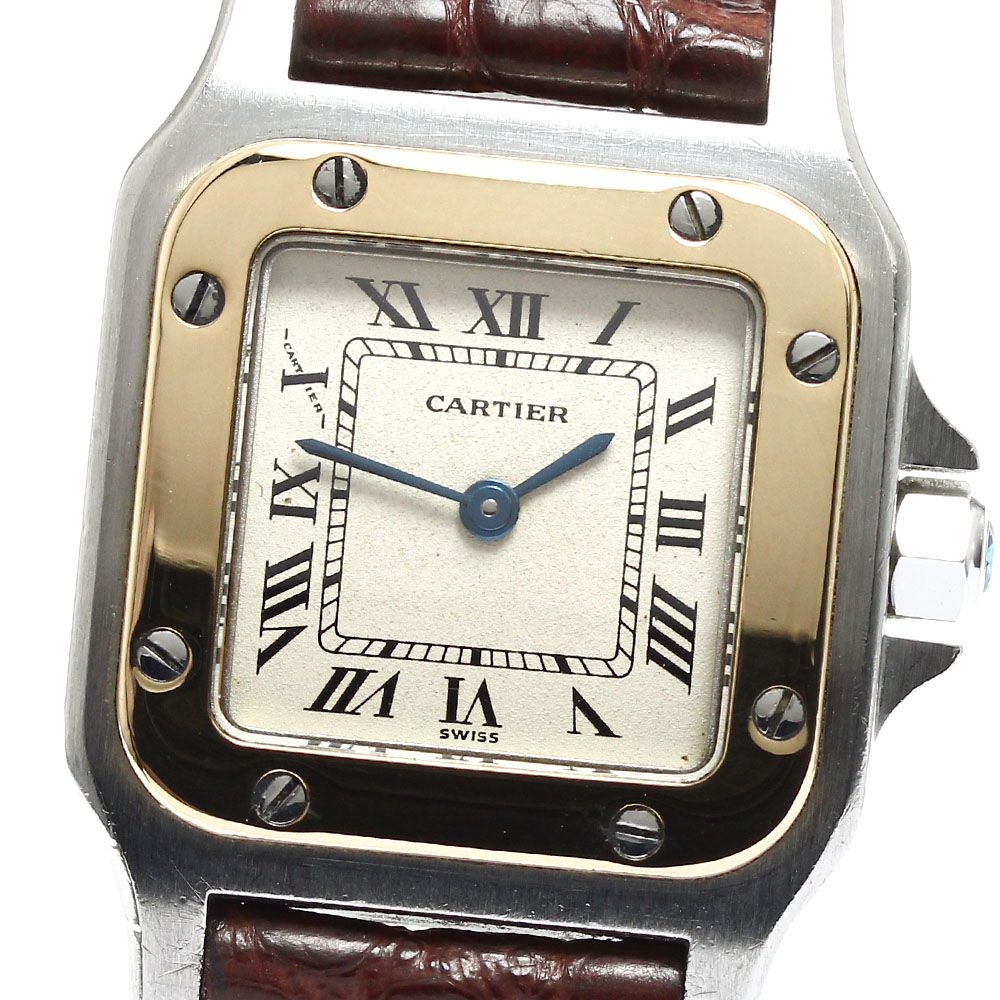 カルティエ CARTIER 84038288 サントスラウンドSM クォーツ レディース  