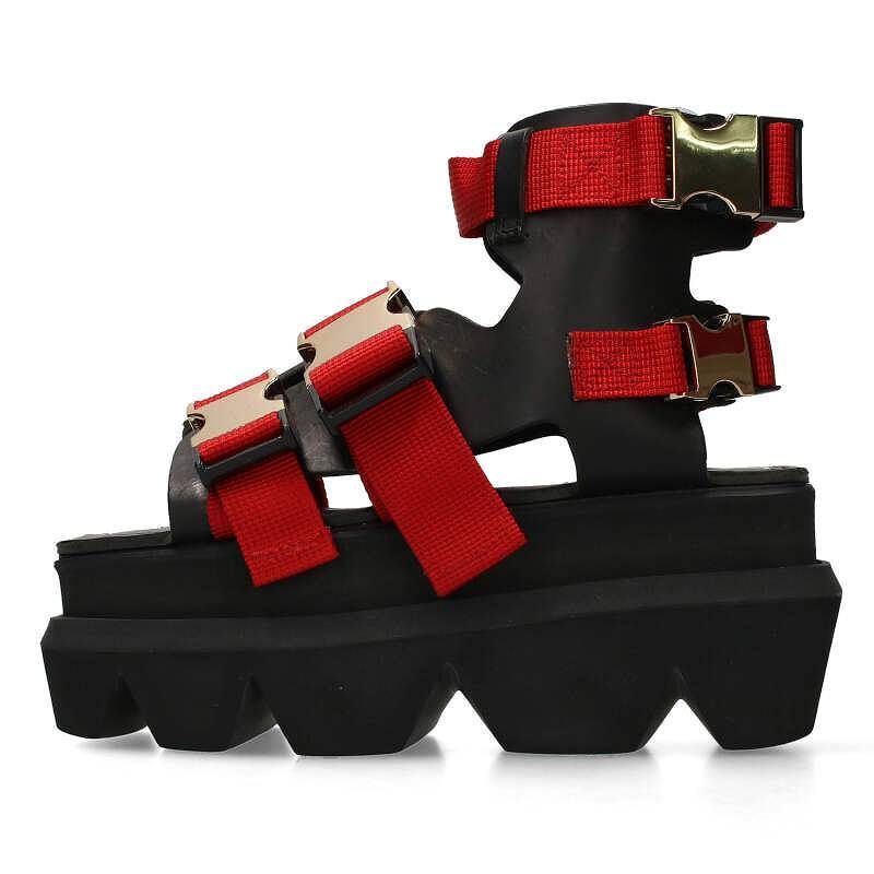 サカイ 20-05111/Platform Buckle Sandals プラットフォームバックル