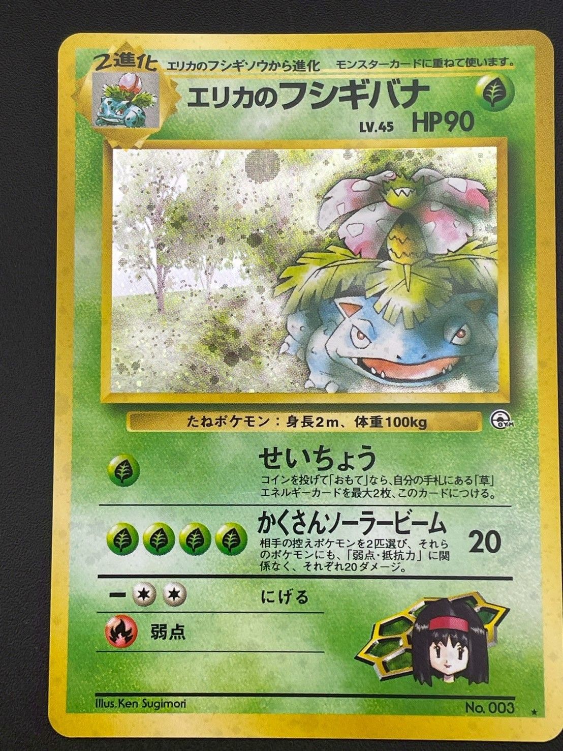 【旧裏】エリカのフシギバナ ★ ジム拡張第2弾 闇からの挑戦 中古品】エリカのフシギバナ LV.45 No.003 PMCGシリーズ ジム
