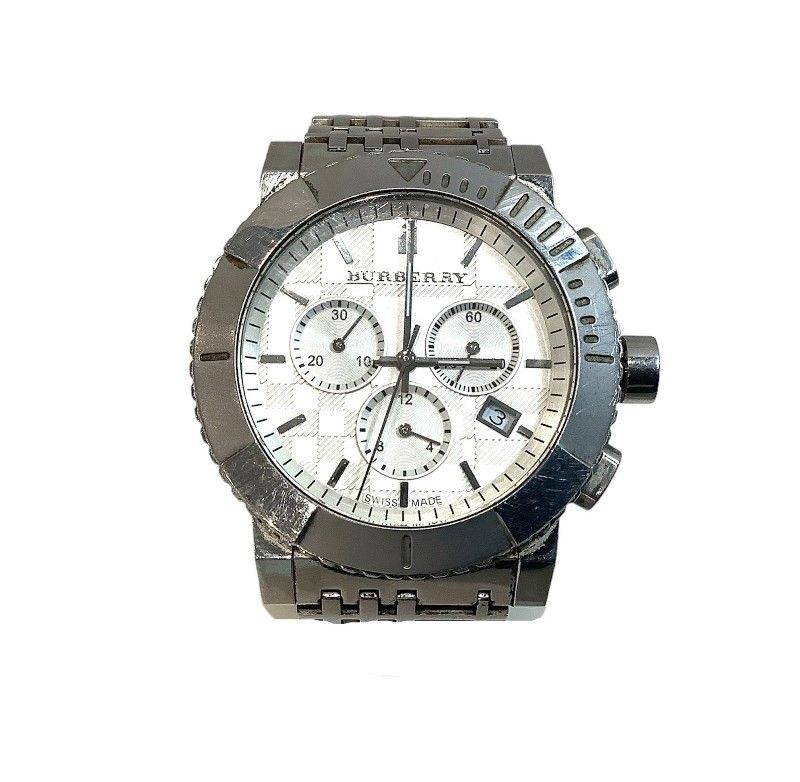 バーバリー 腕時計 ホワイト シルバー BU2303 バーバリーBurberry 時計BU2303 バーバリー 腕時計 ホワイト シルバー