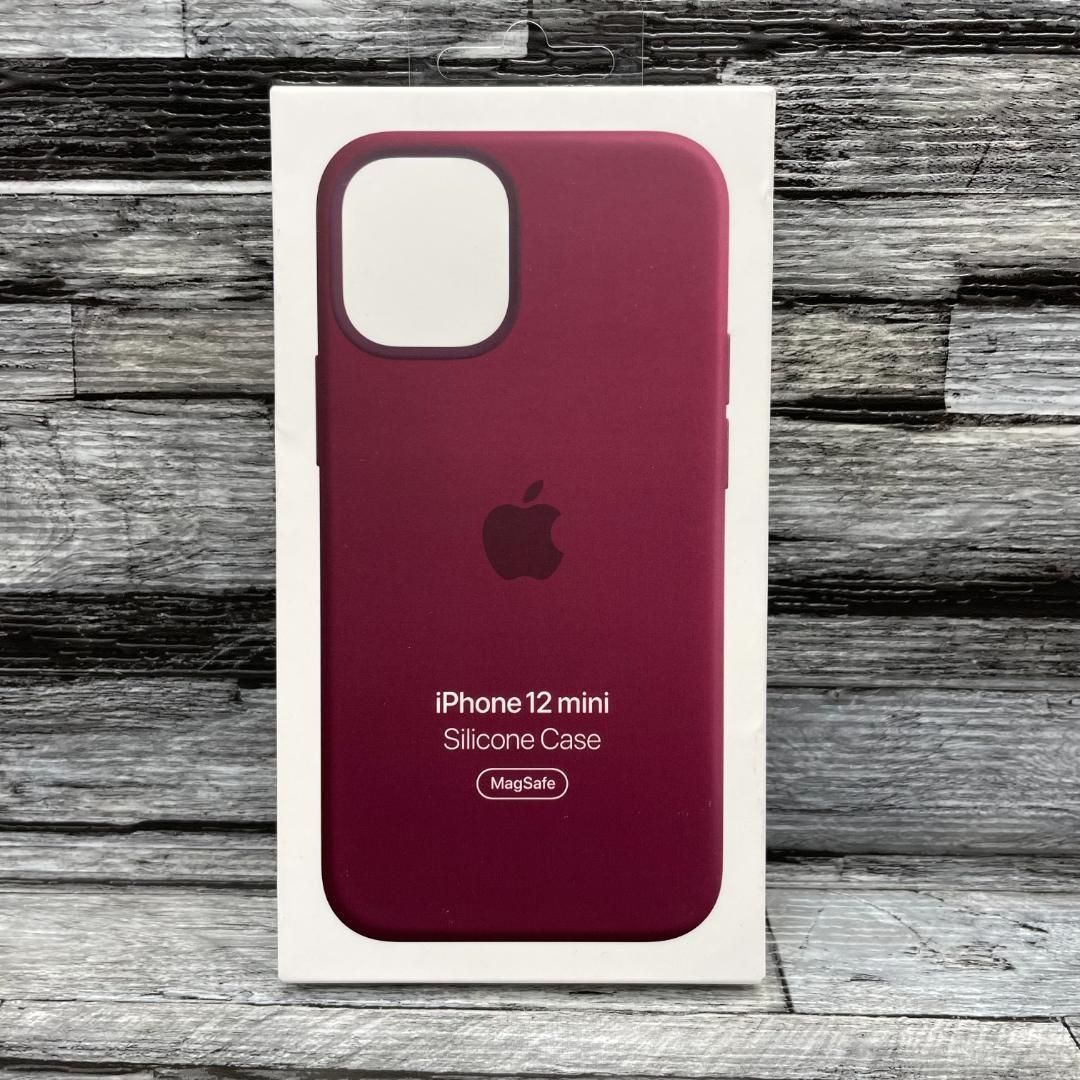 新品 Apple 純正 iPhone12 mini シリコンケース プラム - メルカリ