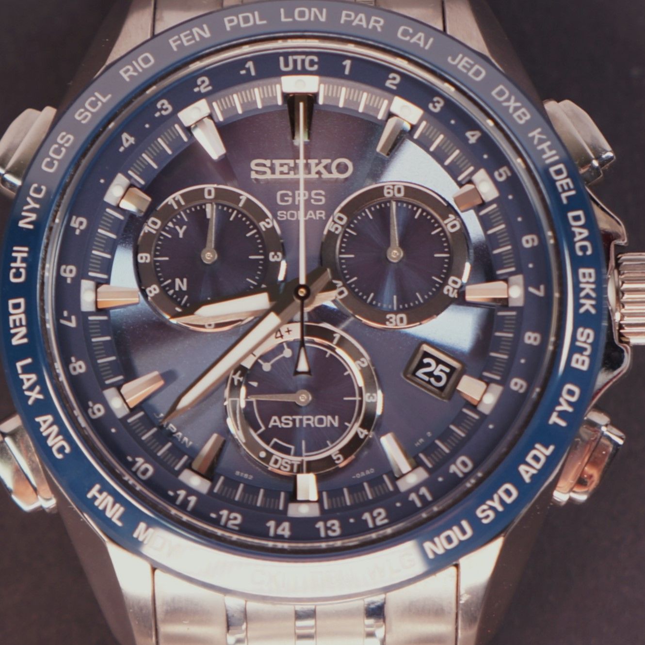 稼働品】SEIKO ASTRON ネイビー文字盤 SBXB005 稼働品】SEIKO ASTRON  