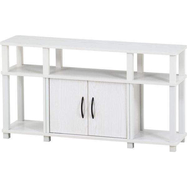 ハイTVラック オークホワイト 組立品 代引不可